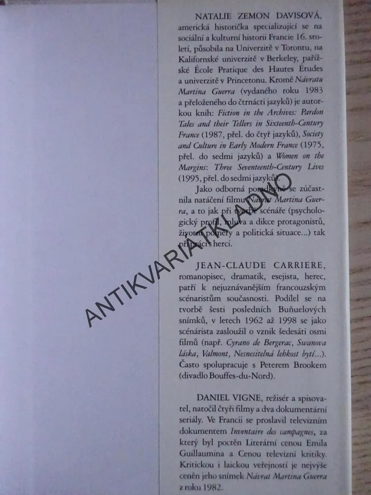 NÁVRAT PRAVÉHO SOMMERSBYHO, CARRIERE, VIGNE, **an