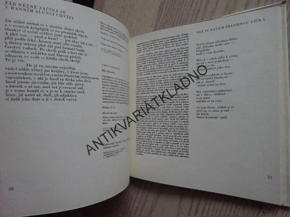 SLOVA NA STRUNÁCH, PAUL VERLAINE, **an