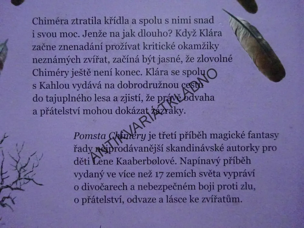 DIVOČARKA, POMSTA CHIMÉRY, LENE KAABERBOLOVÁ, **an