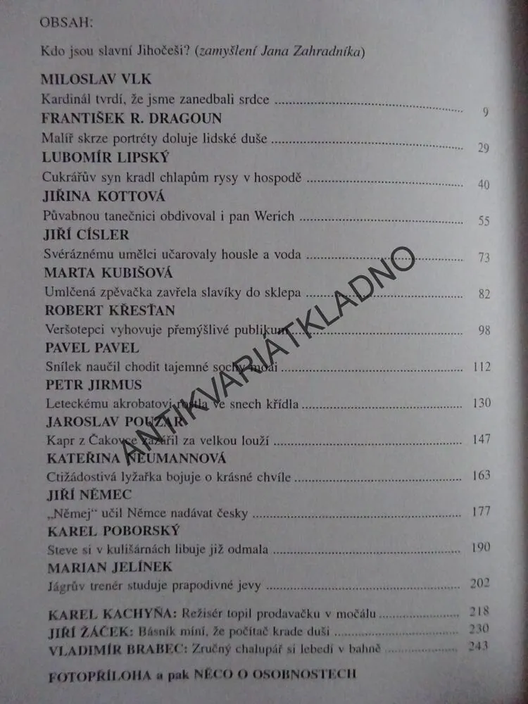 VŠECHNY CESTY VEDOU NA JIH 2, VÁCLAV MALINA, **an