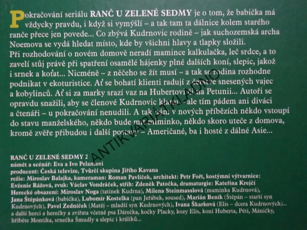 RANČ U ZELENÉ SEDMY, 2., EVA A IVO PELANTOVI, **an