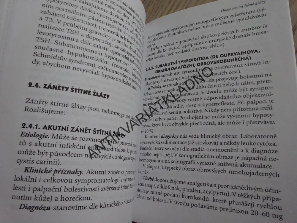 ENDOKRINOLOGIE, MINIMUM PRO PRAXI, VÁCLAV HÁNA, **an