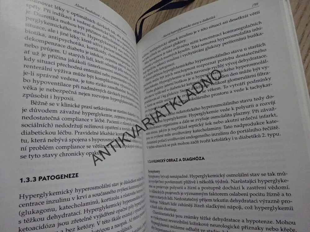 AKUTNÍ KOMPLIKACE DIABETU, ALENA ŠMAHELOVÁ, **an