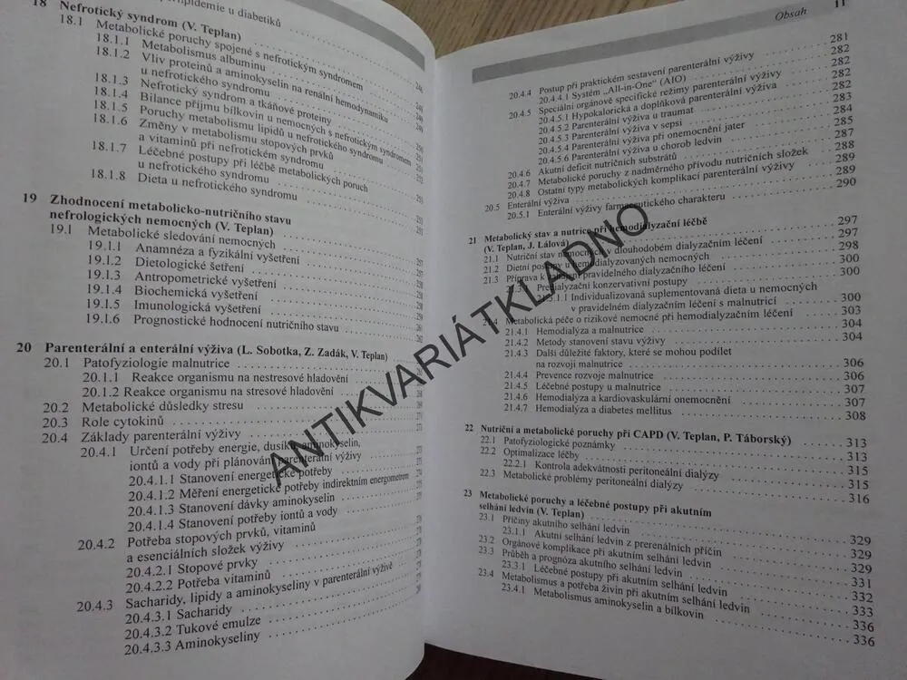 METABOLISMUS A LEDVINY, NEFROLOGIE, VLADIMÍR TEPLAN A KOLEKTIV, **an