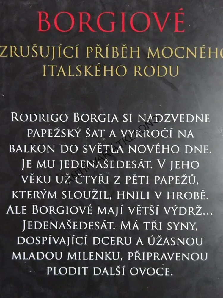 KRÁSA A KREV RODINY BORGIŮ, SARAH DUNANTOVÁ, **an