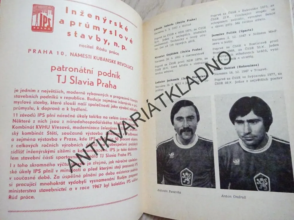 ČSSR - ŠVÉDSKO, KVALIFIKACE MISTROVSTVÍ EVROPY, 10. X. 1979 - PRAHA - STRAHOV, FOTBAL