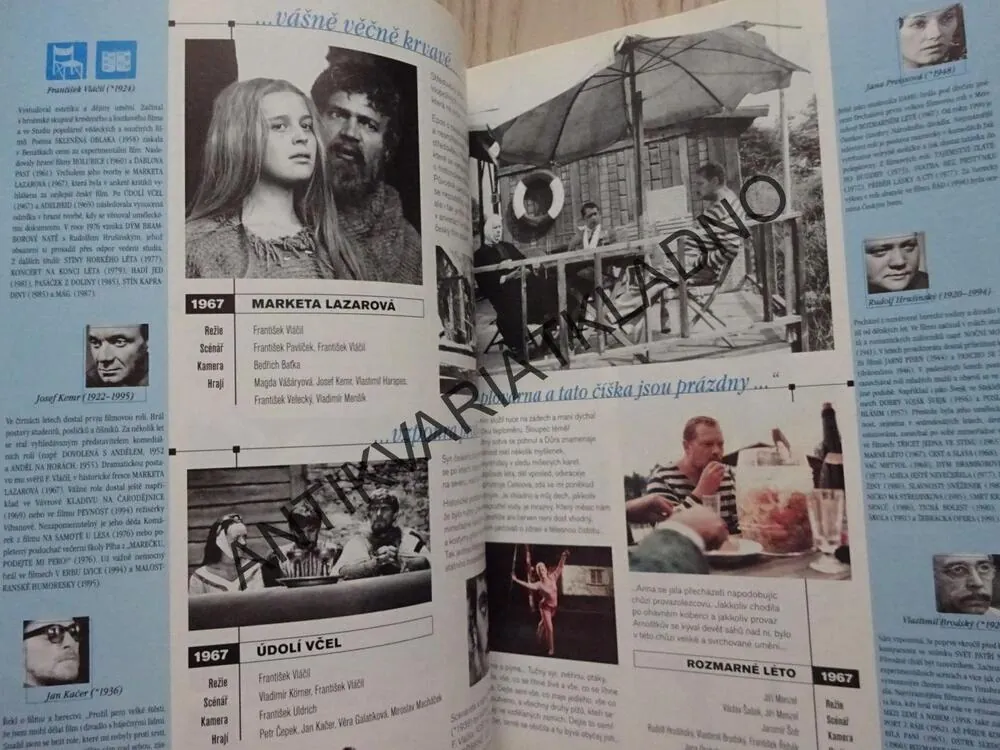 ALMANACH SLAVNÝCH ČESKÝCH FILMŮ, JEJICH TVŮRCŮ A HERCŮ, 1898-1998, 100 LET ČESKÉ KINEMATOGRAFIE, **an