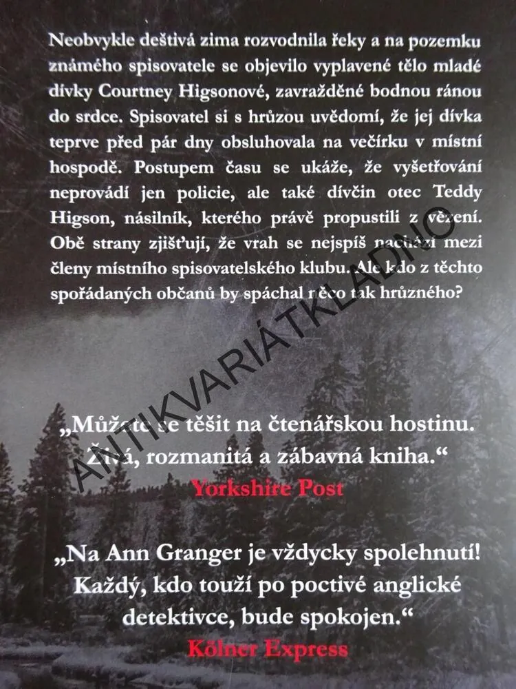 MRTVÁ VE VODĚ, ANN GRANGER, **an