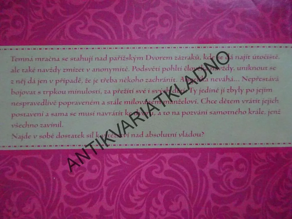 ANGELIKA, SVĚTLA A STÍNY PAŘÍŽE, 5. DÍL, ANNE GOLON, stav A1,  **an