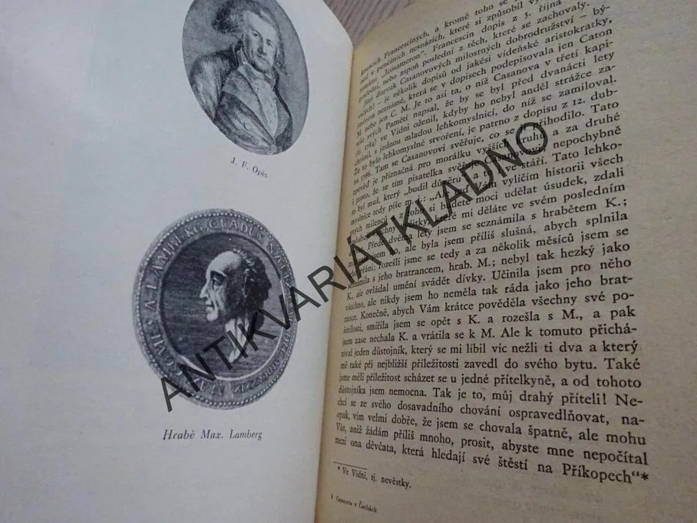 CASANOVA V ČECHÁCH, VÍTĚZSLAV TICHÝ, **an