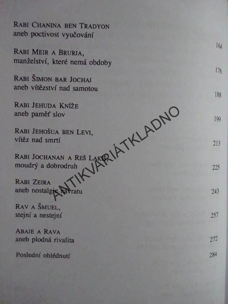 POSTAVY A PŘÍBĚHY Z TALMUDU, **an
