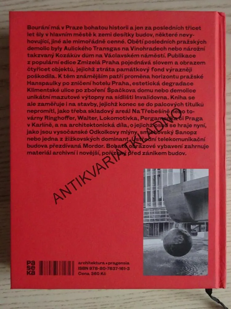 ZBOŘENO, ZANIKLÉ PRAŽSKÉ STAVBY 1990-2020, KATEŘINA BEČKOVÁ, **an