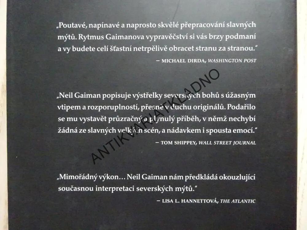 SEVERSKÁ MYTOLOGIE, NEIL GAIMAN, **an