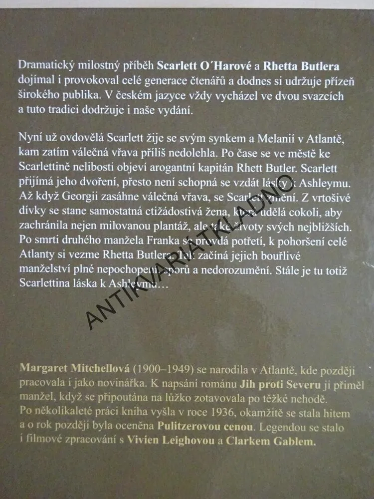 JIH PROTI SEVERU, 1-2, MARGARET MITCHELLOVÁ, **an