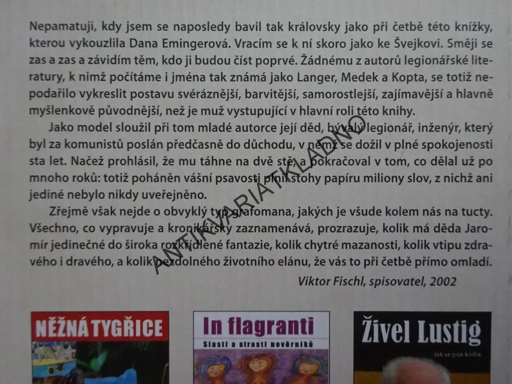 LEGIONÁŘ A SNĚŽNÁ ŽENA, DANA EMINGEROVÁ,**an