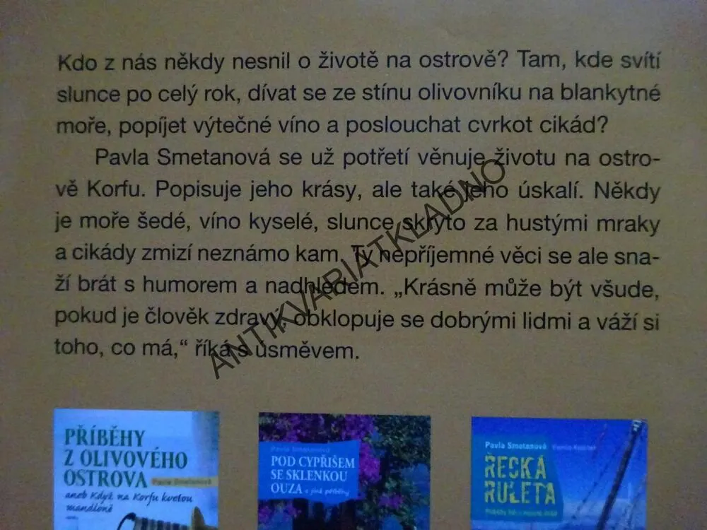 PŘÍBĚHY Z KORFSKÝCH ULIČEK, PAVLA SMETANOVÁ, SOUZANNA OFELIA DAMASKINOU, **an