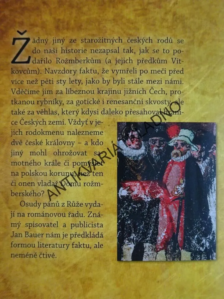 ROŽMBERKOVÉ - PRVNÍ PO KRÁLI, JAN BAUER, **an