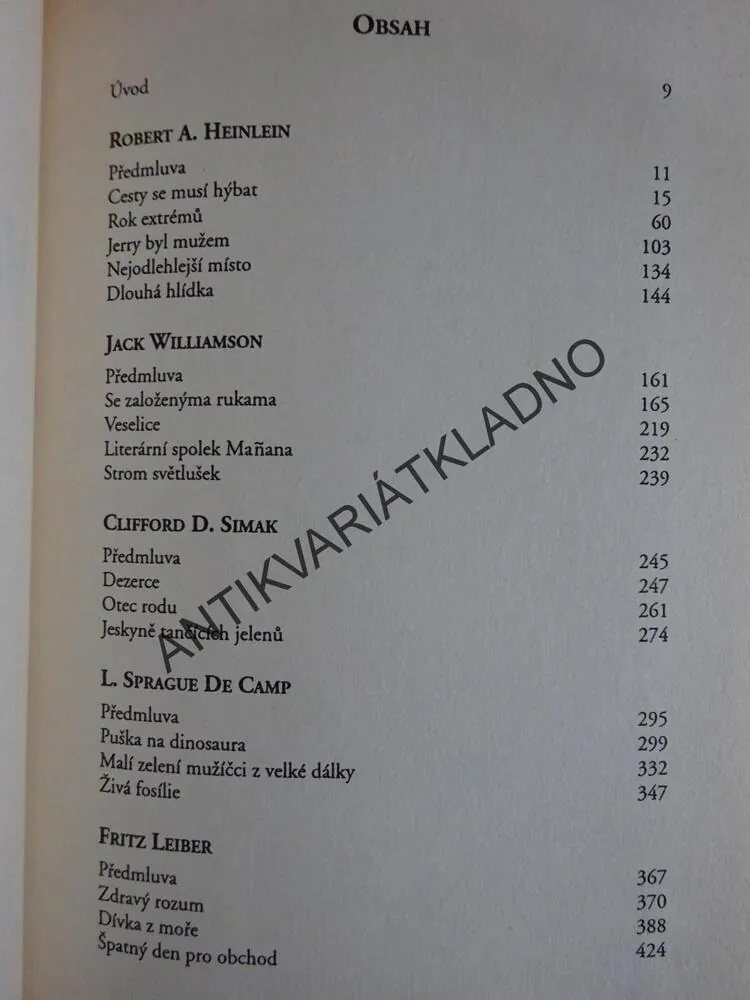 VELMISTŘI SF, SIMAK, LEIBER, HEINLEIN A DALŠÍ, **an