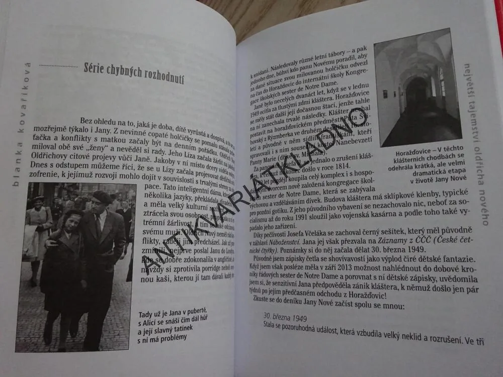 NEJVĚTŠÍ TAJEMSTVÍ OLDŘICHA NOVÉHO, BLANKA KOVAŘÍKOVÁ, **an