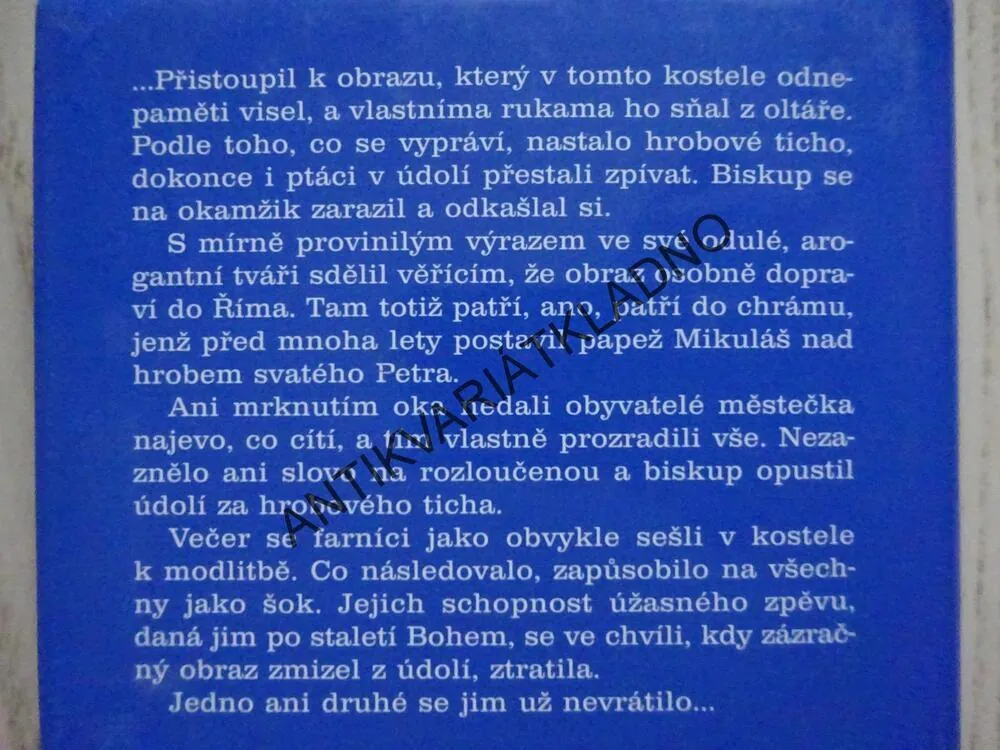 TAJEMSTVÍ ZÁZRAČNÉHO OBRAZU, JAN WIESE, **an