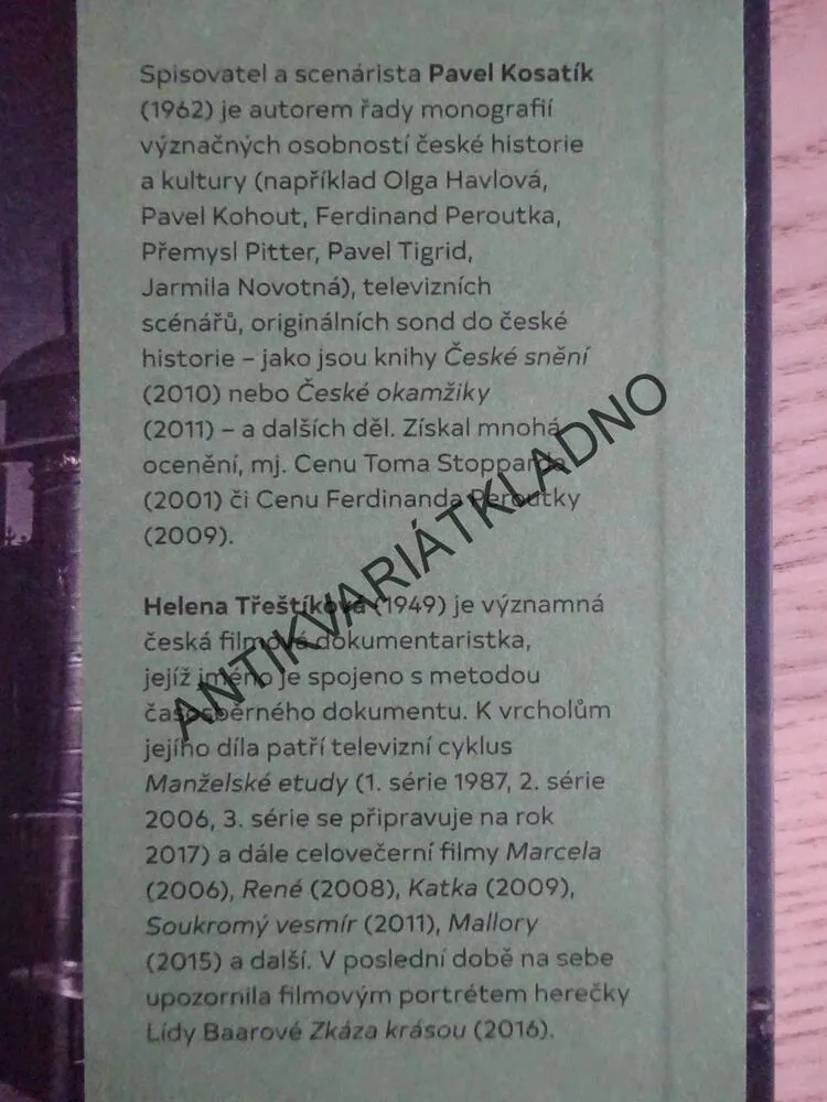 HELENA TŘEŠTÍKOVÁ, SBĚRNÁ KNIHA, **an