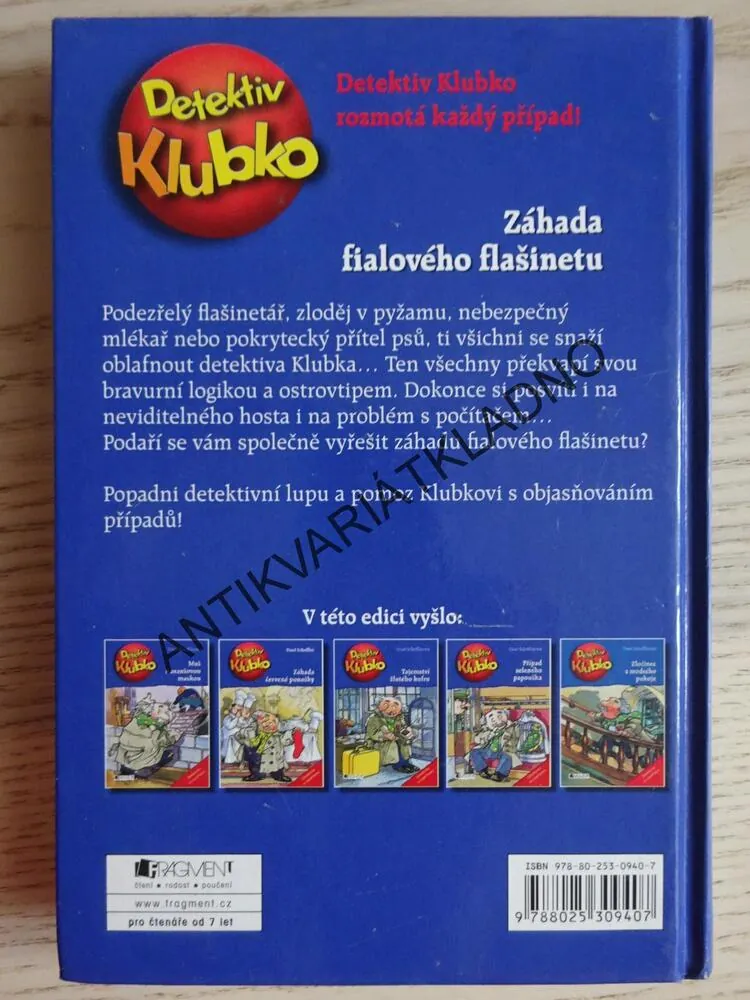 DETEKTIV KLUBKO, ZÁHADA FIALOVÉHO FLAŠINETU, SCHEFF, **an