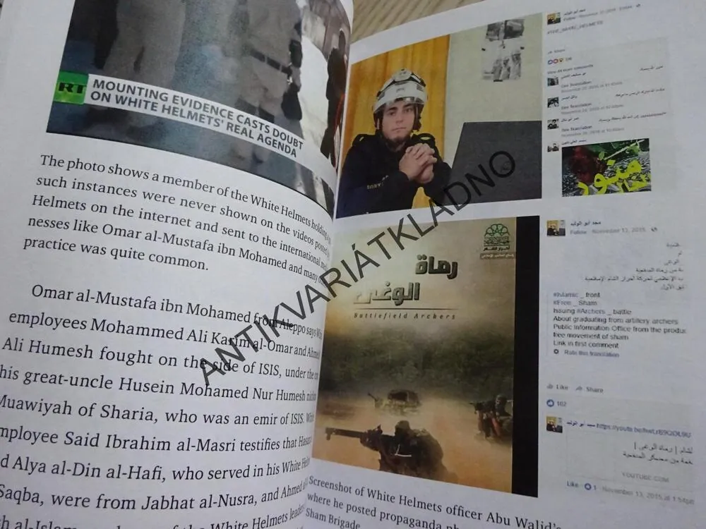THE WHITE HELMETS: TERRORIST ACCOMPLICES AND A SOURCE OF DISINFORMATION, ANGLICKY, **an