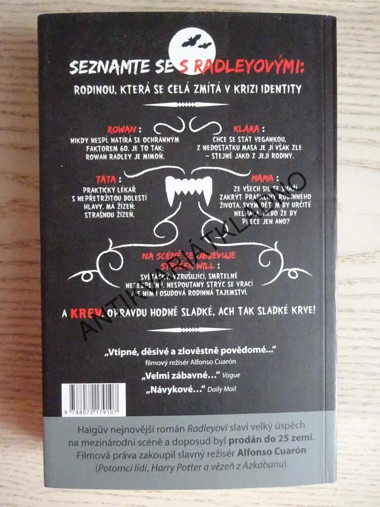 RADLEYOVI, UPÍŘI ODVEDLE, MATT HAIG, **an