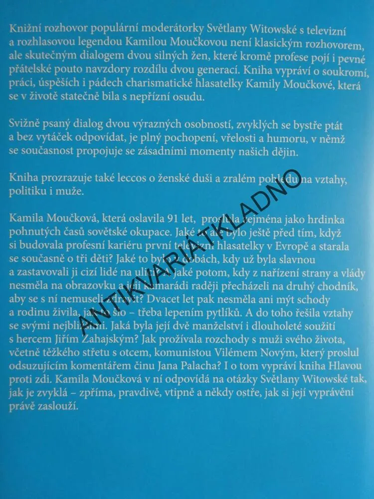HLAVOU PROTI ZDI, SVĚTLANA WITOWSKÁ, KAMILA MOUČKOVÁ, **an