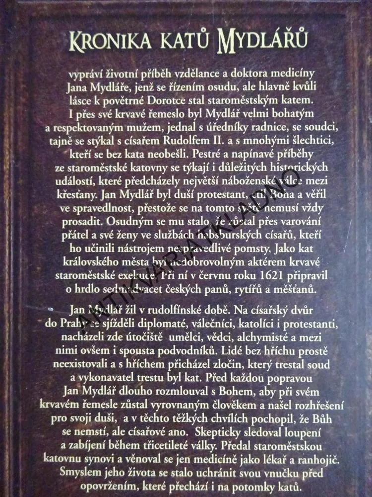 KRONIKA KATŮ MYDLÁŘŮ, KAREL ŠTORKÁN, **an