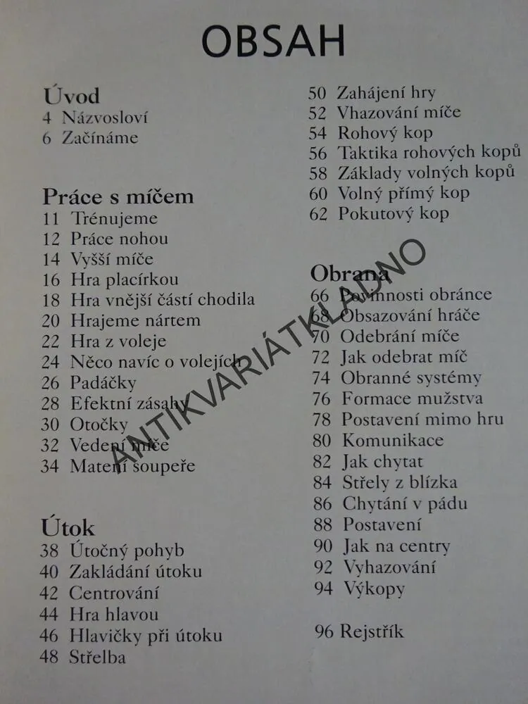 MALÁ ŠKOLA FOTBALU, **an