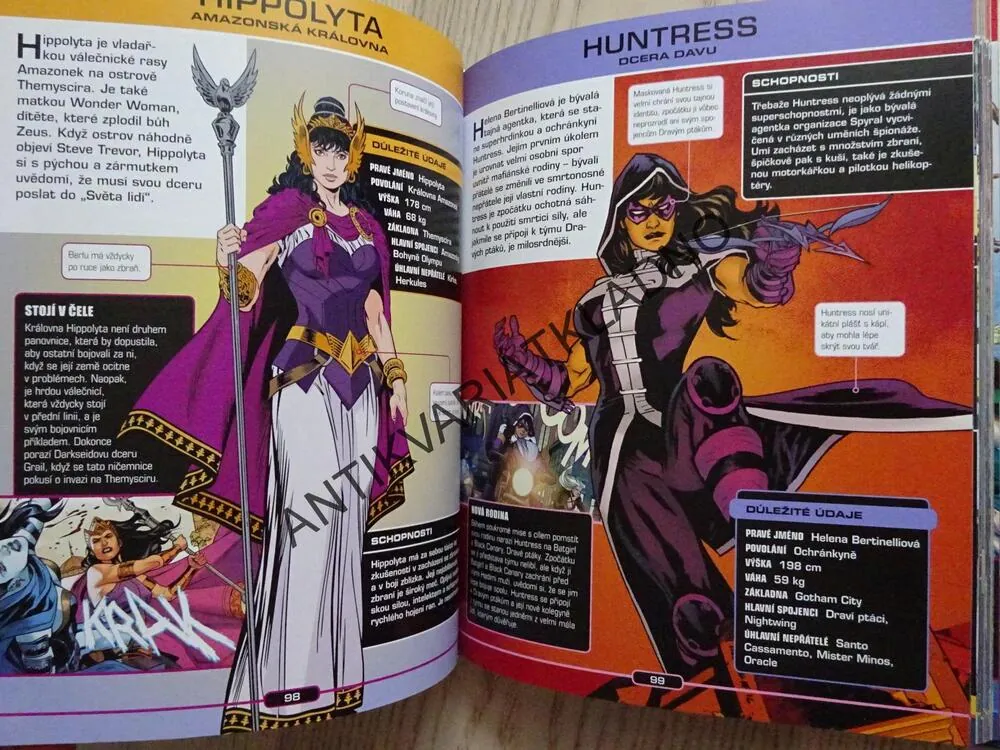 KOMPLETNÍ PRŮVODCE SVĚTEM POSTAV, KOMIKS DC COMICS, **an