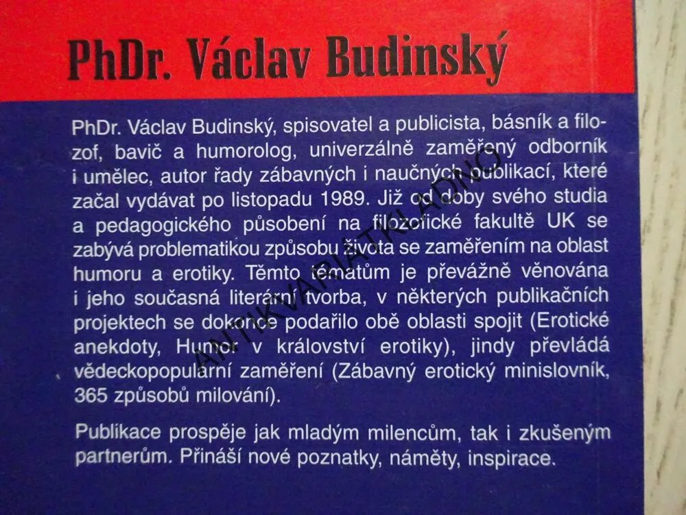 UMĚNÍ LÁSKY ANEB JAK DOCÍLIT ÚSPĚCHU A ŠTĚSTÍ V INTIMNÍM ŽIVOTĚ, **an