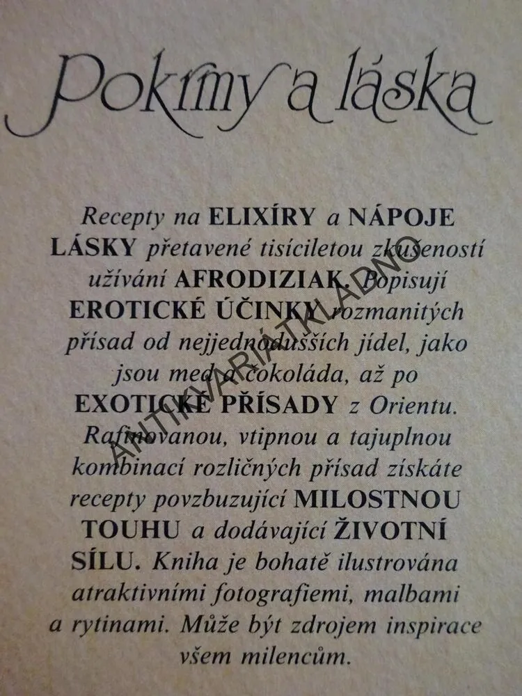 POKRMY A LÁSKA, MAX DE ROCHE, **an