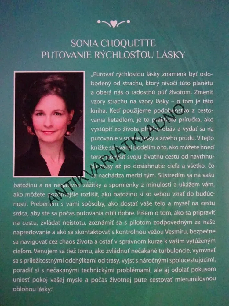 PUTOVANIE RÝCHLOSŤOU LÁSKY, SONIA CHOQUETTE, **an