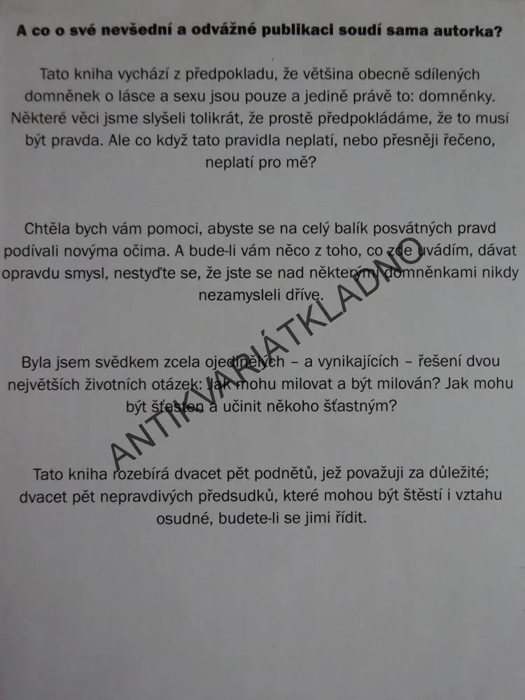 VŠECHNO, CO VÍTE O LÁSCE A SEXU, JE LEŽ, PEPPER SCHWARTZOVÁ, **an