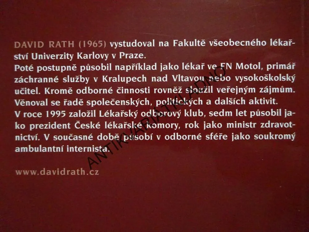 SÍLA ARGUMENTŮ, DAVID RATH - AUTOGRAM, **an
