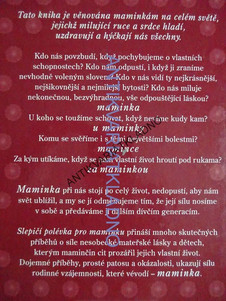 SLEPIČÍ POLÉVKA PRO MAMINKU, JACK CANFIELD, MARK VICTOR HANSEN, **an