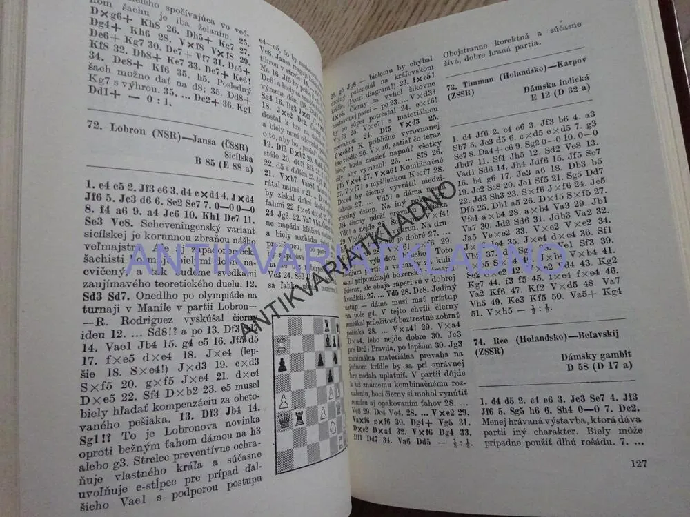 ŠACHOVÉ OLYMPIÁDY, FTÁČNIK, KOZMA, PLACHETKA, **an
