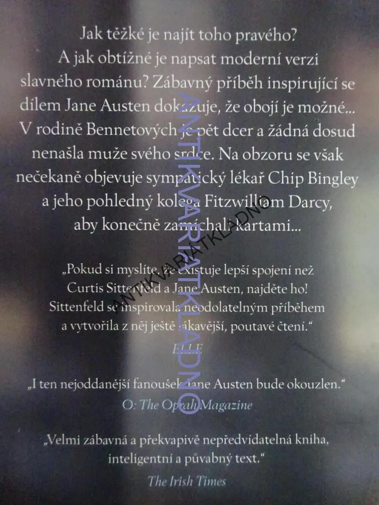 PÝCHA, PŘEDSUDEK A SEZNAMKA, CURTIS SITTENFELD, **an