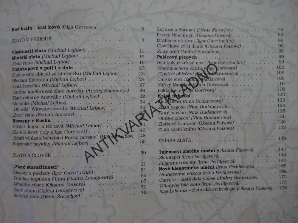 NEJKRÁSNĚJŠÍ A NEJZAJÍMAVĚJŠÍ ZLATO SVĚTA, **an