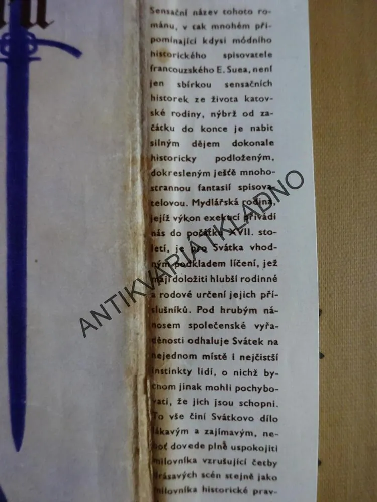 PAMĚTI KATOVSKÉ RODINY MYDLÁŘŮ, 1-2, JOSEF SVÁTEK, **an
