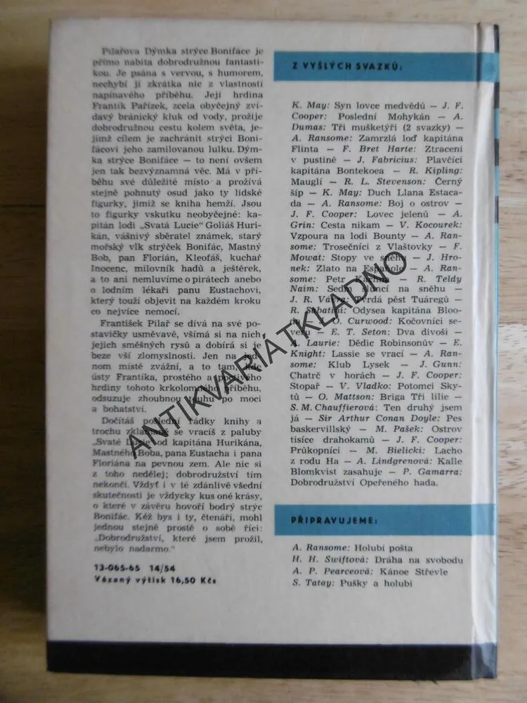 KOD 4 - DÝMKA STRÝCE BONIFÁCE, FRANTIŠEK PILAŘ, LHOTÁK, **an