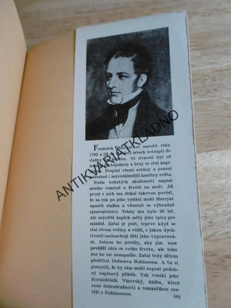 KOD 8 - KORMIDELNÍK VLNOVSKÝ, FREDERICK MARRYAT