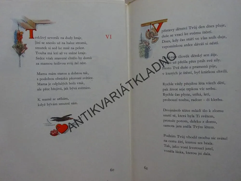 MÁMINA KYTIČKA, BOHUŠ FR. BENEŠ - AUTOGRAM