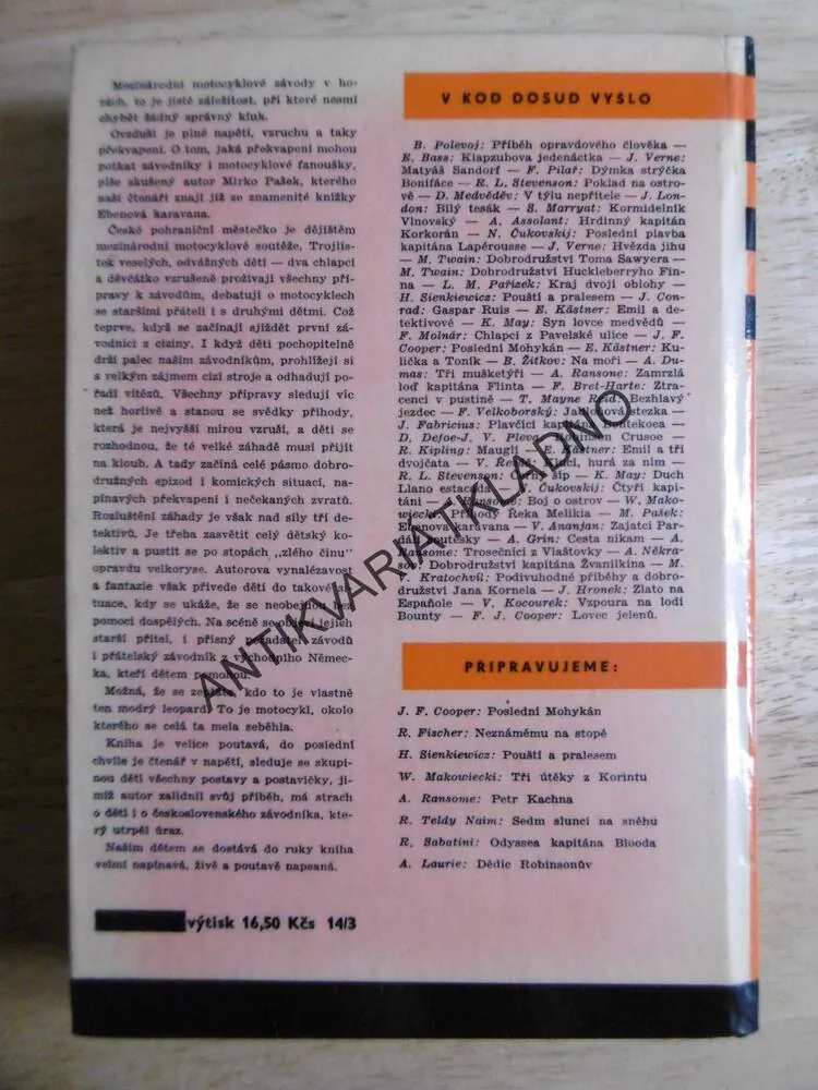 KOD 50 - MODRÝ LEOPARD, MIRKO PAŠEK, **an