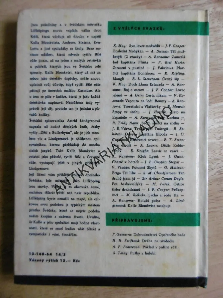 KOD 73 - KALLE BLOMKVIST ZASAHUJE, ASTRID LINDGRENOVÁ, MAJZNER, **an