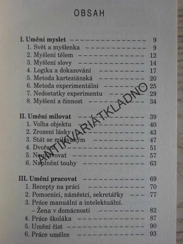 UMĚNÍ ŽÍT, ANDRÉ MAUROIS, **an