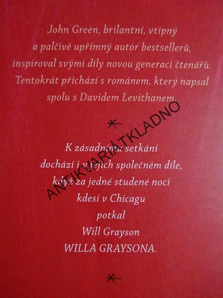 WILL GRAYSON, JOHN GREEN, BESTSELLER, **an