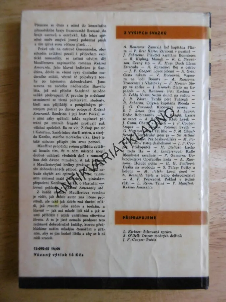 KOD 82 - KRÁSNÁ AMARANTA, YVON MAUFFRET